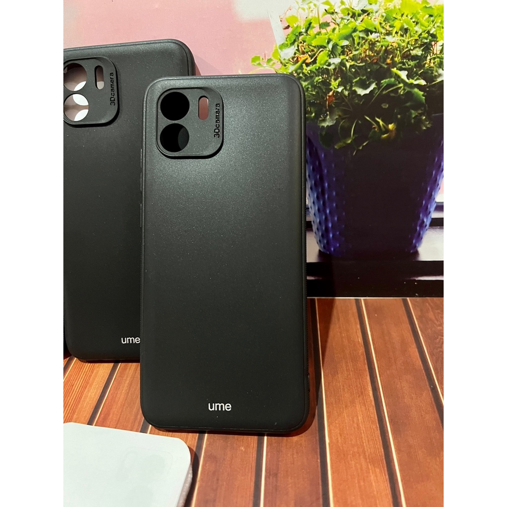 XIAOMI REDMI A1 2022 SOFTCASE SILIKON BLACK DOVE PROTECTION CAMERA-HITAM