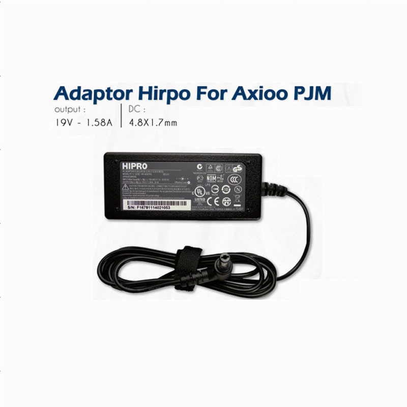 Adaptor Charger Notebook Axioo Hipro 19v 1.58a original