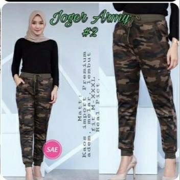 celana jogger wanita army celana legging army celana senam wanita