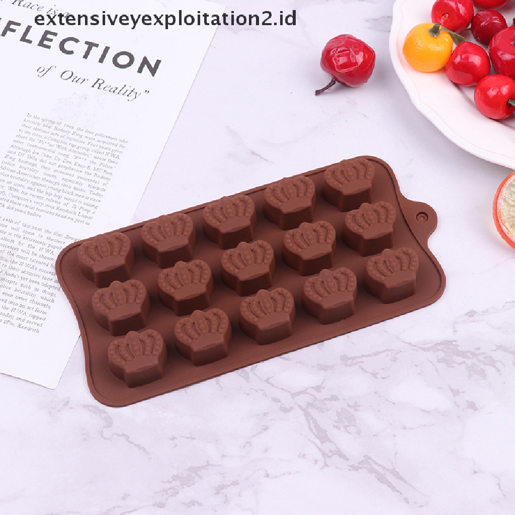 {NEW} 1pc 15lubang Cetakan Coklat Fudge Es Batu Cetakan Silikon DIY Dapur Baking Mold.