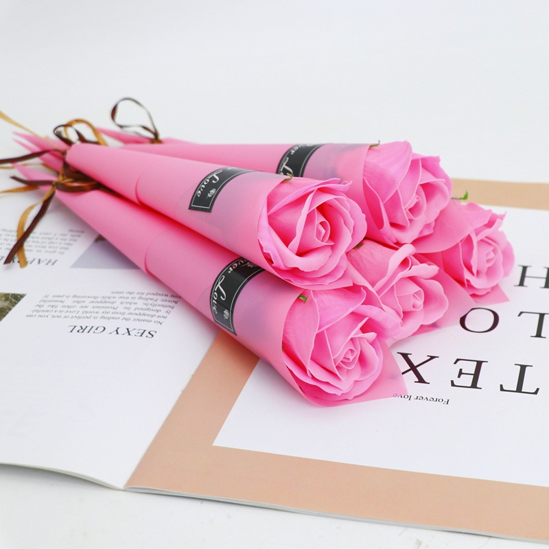 5pcs Bunga Buatan Sabun Mawar Untuk Hadiah Hari Valentine Hari Ibu Dekorasi Pernikahan