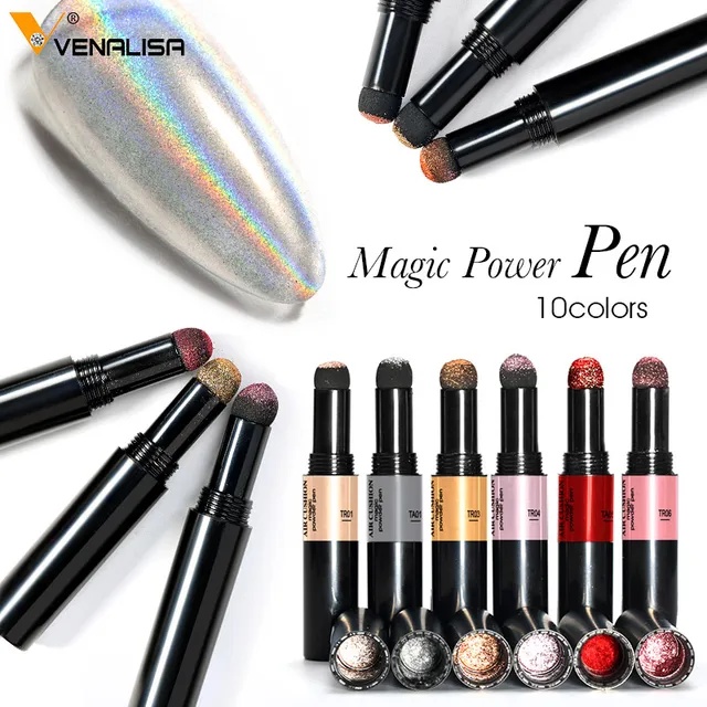 Nail Art Magic Powder Pen Venalisa Air cushion kutek nail art | glitter nail art | nail art powder | Pen Chrome