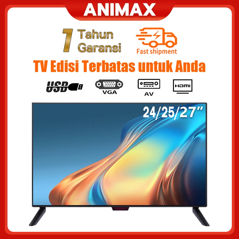 ANIMAX TV LED 24/25/27 inch analog tv Garansi 1 tahun Jaminan Kualitas Merek (Waktu Terbatas)Diskon 20 %