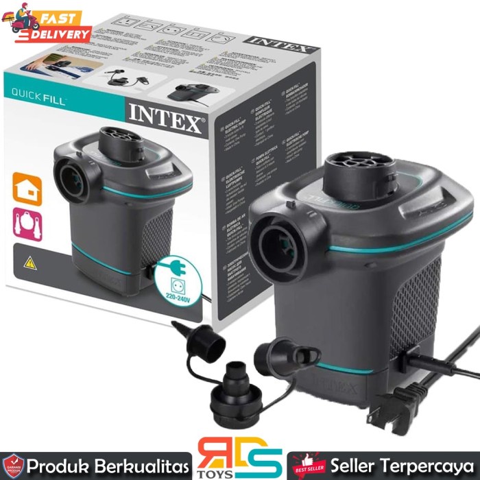 Terlaris Pompa Angin Listrik Kolam Pelampung Kasur Angin Intex 66640