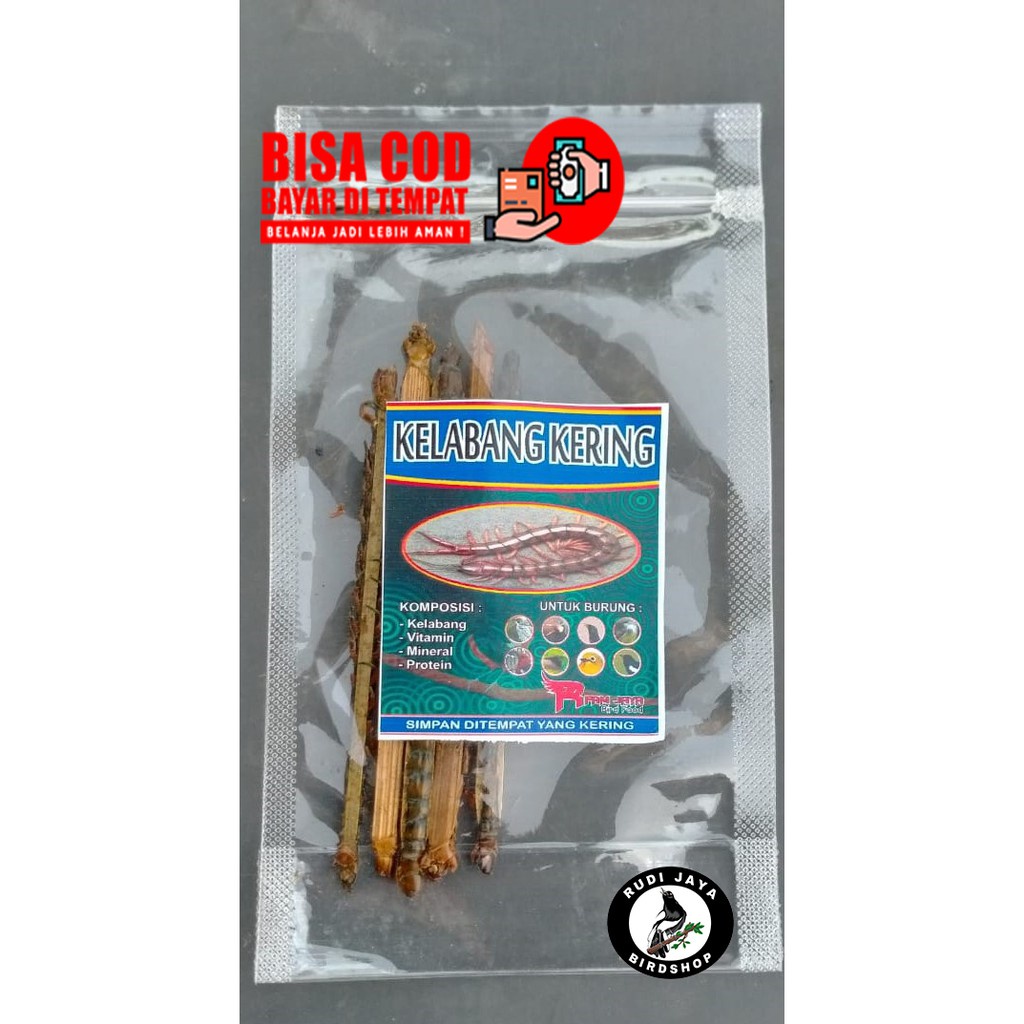 READY KELABANG KERINGRFAM JAYA EF EKSTRA FOODING PAKAN BURUNG MURAI KACER ANIS CUCAK JALAK ARWANA
