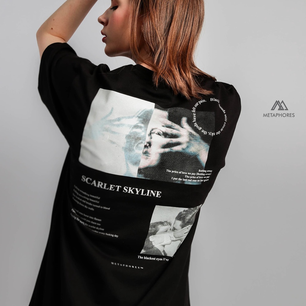 Metaphores Tshirt Scarlate Skyline