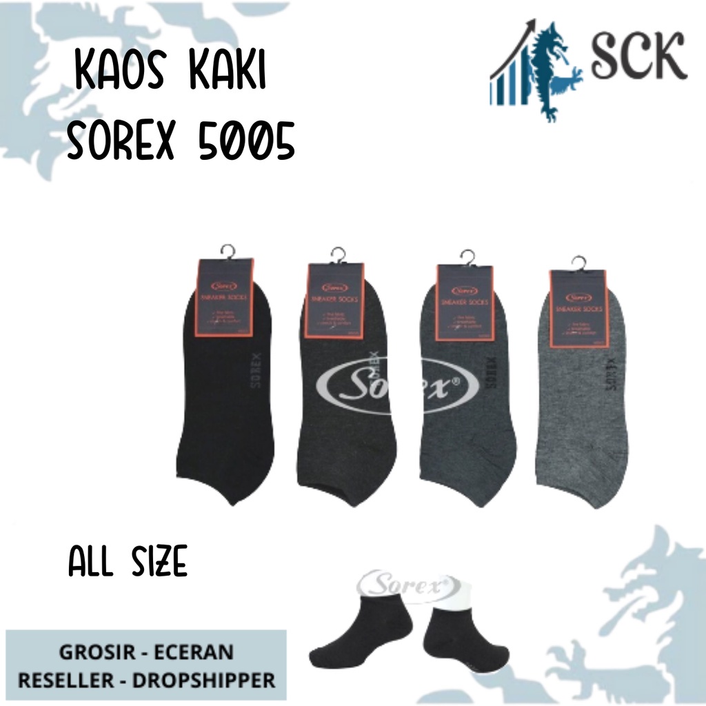 Kaos Kaki Pria SOREX 5005 / Kaos kaki Pria dewasa pendek premium quality Sport SOREX 5005 - sckmenwear GROSIR