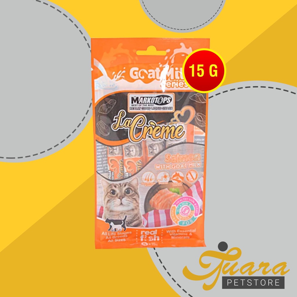 Markotops La Creme Cat Snack Cemilan Kucing Creamy Liquid 85