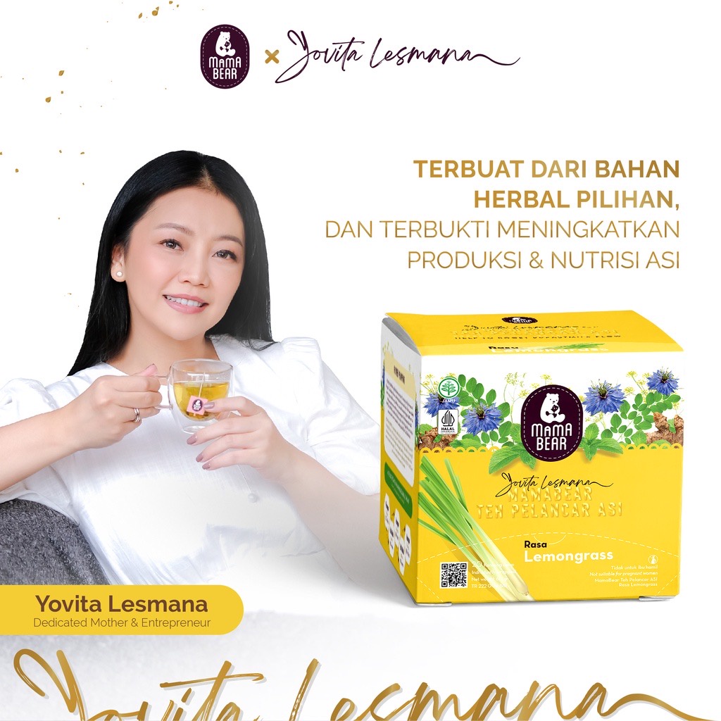 

￼MamaBear Teh Pelancar ASI Rasa Lemongrass Pelancar ASI Booster