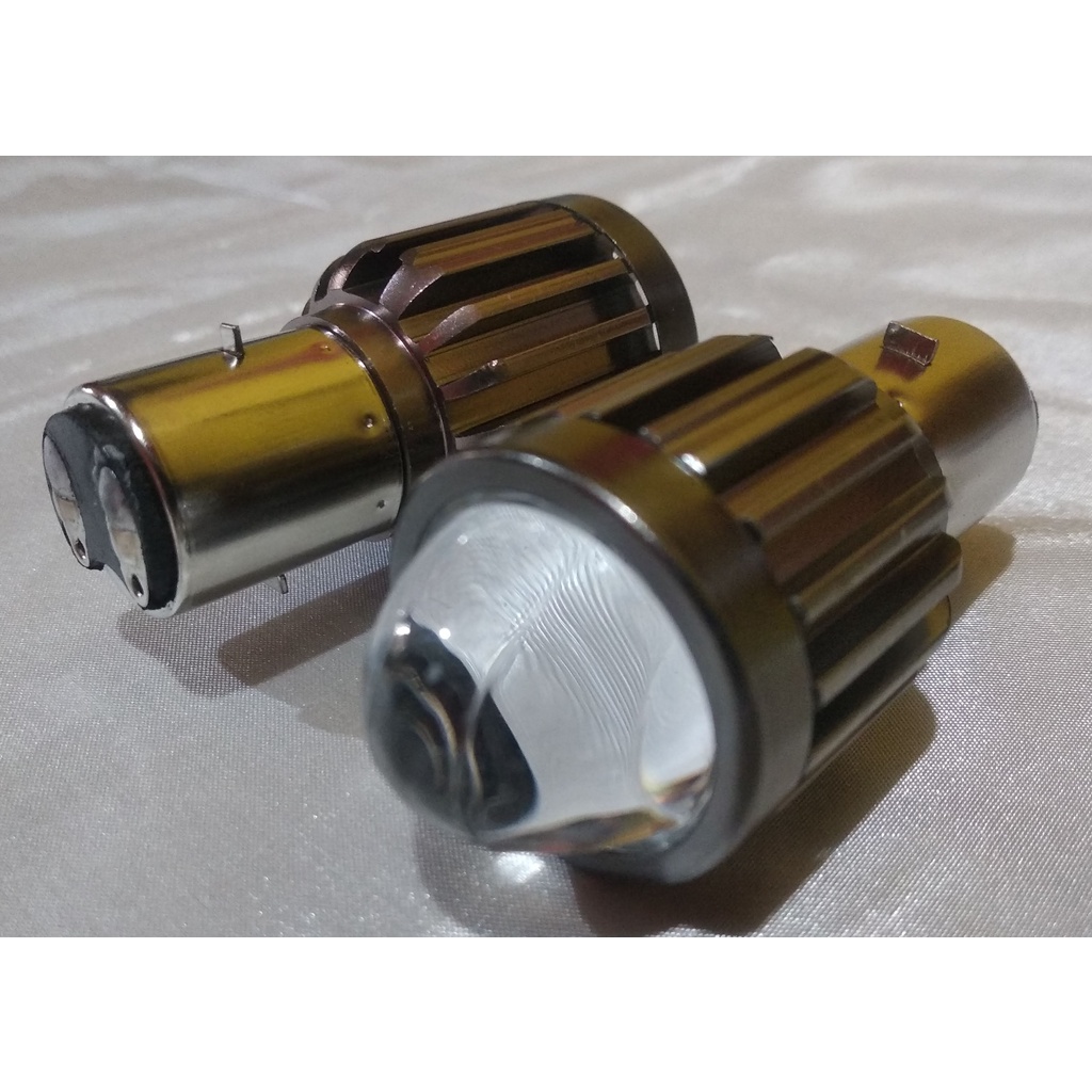 LAMPU DEPAN LAMPU UTAMA LAMPU 3 SISI LASER LED  MOTOR BA20D THUNDER VESPA Benelli