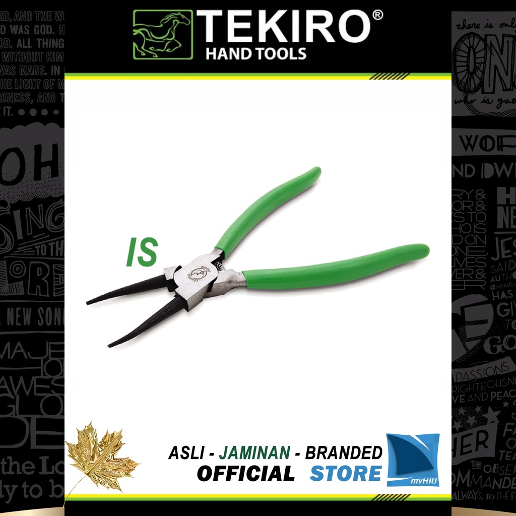 Tang Sepih 5&quot; ~ 9&quot; inch / Spi / Snap Ring Pliers IS Internal Straight ( Lurus Tutup ) TEKIRO