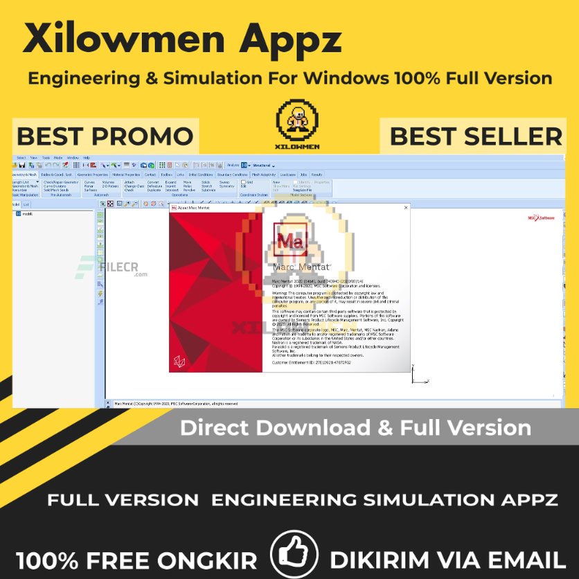 [Full Version] MSC MARC 2020 Pro Engineering Software Lifetime Win OS