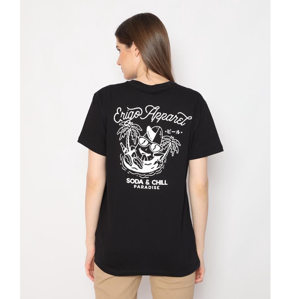 HARGA BERSAHABAT Erigo T-Shirt Soda & Chill Black