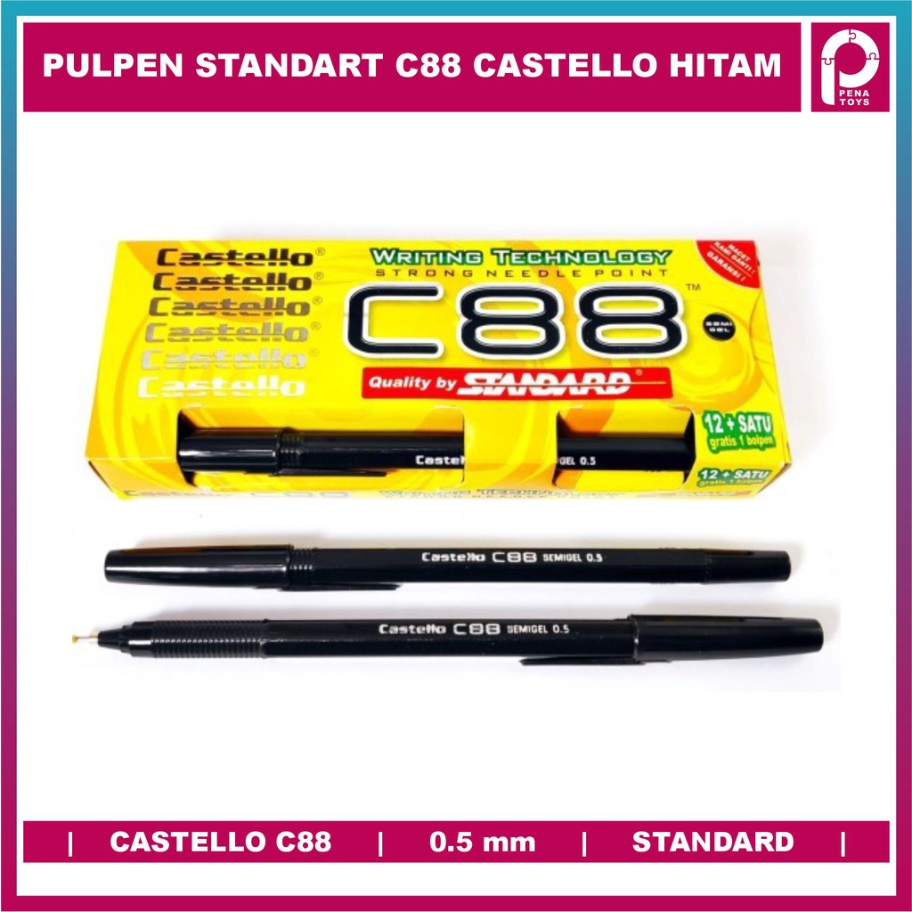 

Pulpen Standart C88 Castello Hitam