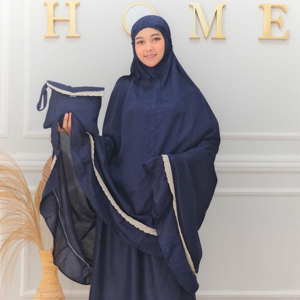 Murah Mukena POLOS JUMBO RENDA Dewasa FARA Arnisa Official