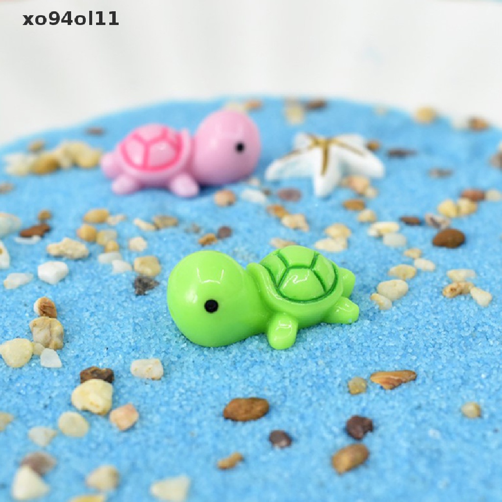 Xo 10Pcs Patung Miniatur Kura Mini Taman Rumah Boneka Lanskap Mikro OL