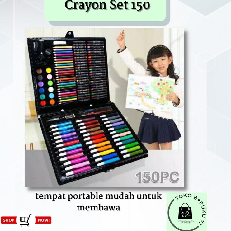 

Super Meriah Crayon Set / Pensil Warna Alat Tulis Krayon Menggambar Melukis Mewarnai