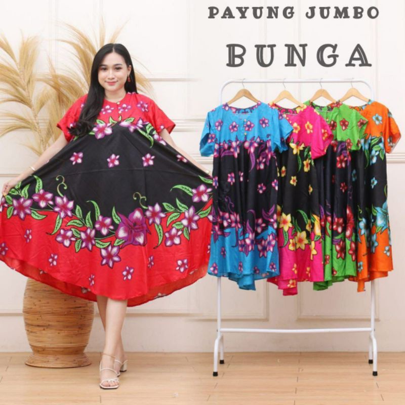 120 RB ISI 3 DASTER PAYUNG JUMBO XXL DASTER RAYON MURAH KANCING DEPAN BUSUI