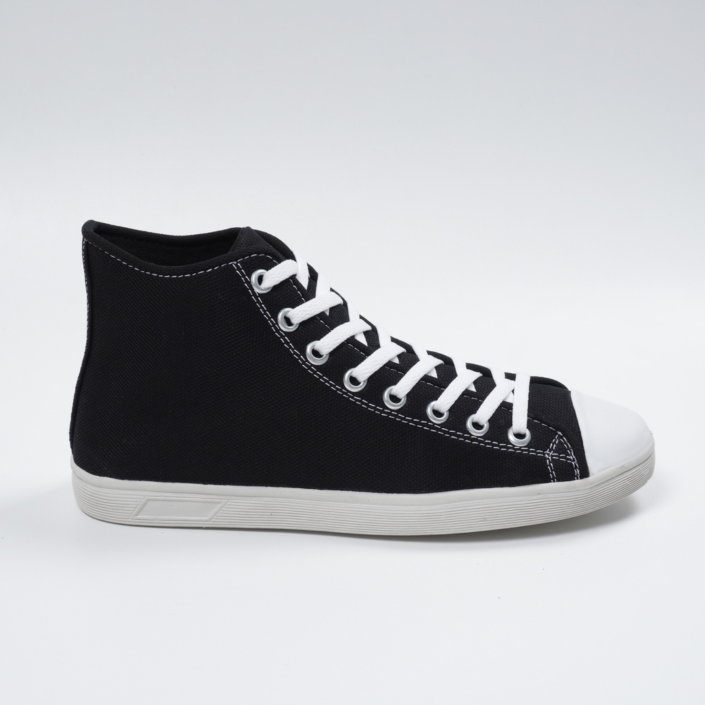 Sepatu Allstar Tinggi Polos/ Sepatu Conv Chuck Taylor Classic High / Sepatu sekolah hitam putih murah