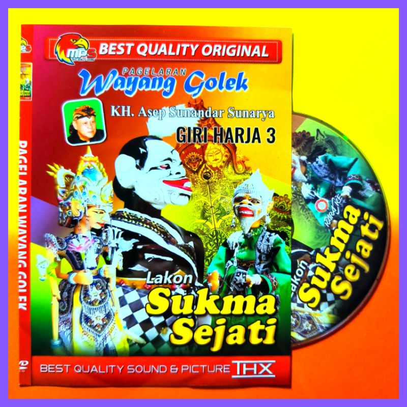 Kaset Mp5 Video Audio Pagelaran Wayang Golek Lakon Sukma Sejati Dalang Asep Sunandar Sunarya.