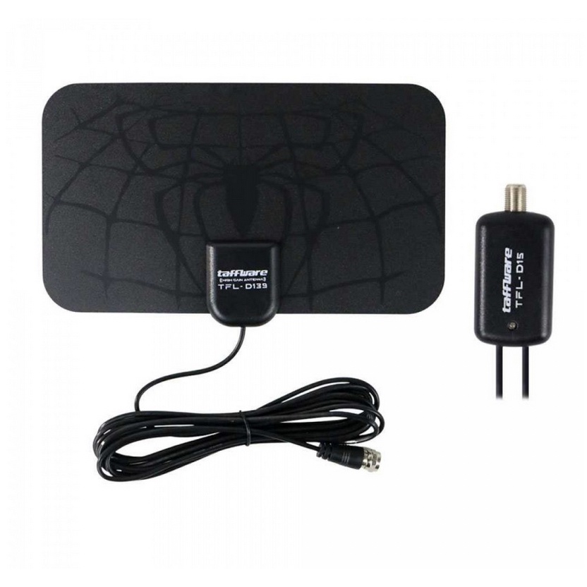 Antena TV Digital Taffware Set Top Box DVB-T2 High Gain 25dB with Amplifier Signal Booster - TFL-D139 Spiderman