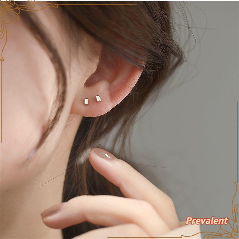 Preva Ear Studs Tidak Perlu Dilepas Kesederhanaan Anting Ornamen Baru Ear-Caring Hypoallergenic