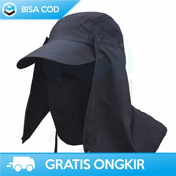 TOPI MANCING ANTI PANAS FLYMALL FISHING HAT PELINDUNG SINAR UV MH011