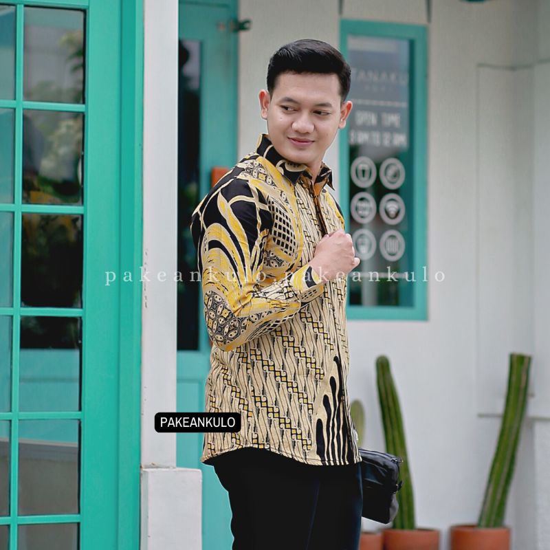 Batik Premium Pria Slimfit || Motif Parangg Kusnoo