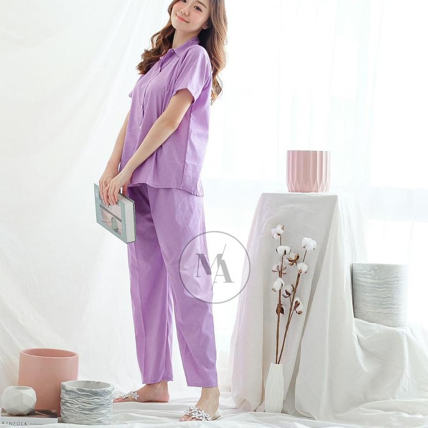 ➼ DAILY SET RAYON polos- HOMEY SET FIT Xl - PAJAMA SET RAYON -  PIYAMA RAYON ☈