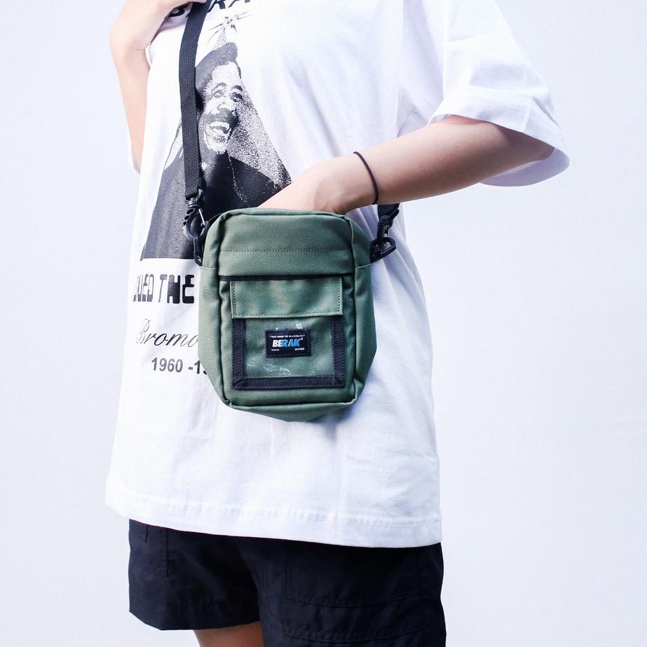 ✩ BERAK 9420 Slingbag / Tas Selempang - Bridge Sb Green ➢
