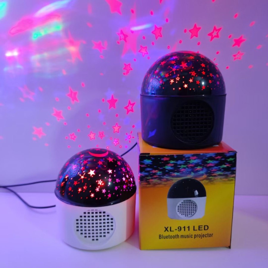 Speaker Bluetooh Portable PLUS Lampu LED Disco XL-911 Wireless Speaker MURAH