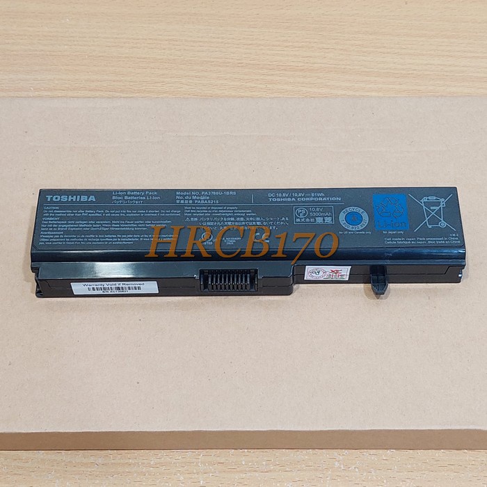 Baterai Batre Toshiba T110 T115 T130 T135 T110D -PA3780 PA3780U-1BRS -HRCB