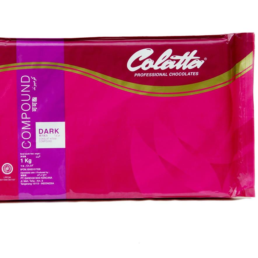 

☁ Cokelat Batang - Colatta Dark Chocolate Compound Kemasan 1kg !!! ✧