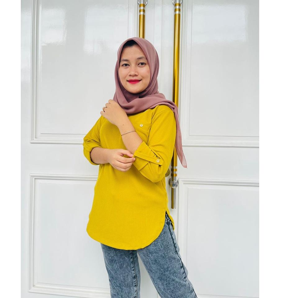 Terlaris [FENOMENAL POLOS 3 ] Kaos Atasan PHENOMENAL / FENOMENAL wanita Lengan Panjang / KAOS POLOS 