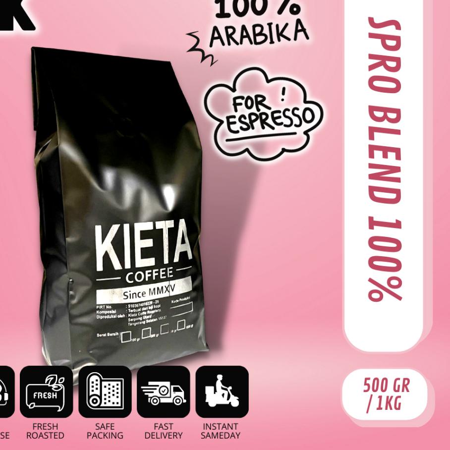 

➧ Biji Kopi 1kg Espresso Blend Arabika 100% ☉