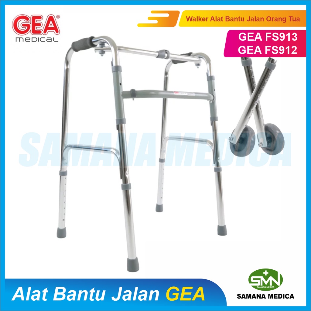 Walker GEA Dengan Roda / Tanpa Roda Alat Bantu Jalan GEA Murah Promo