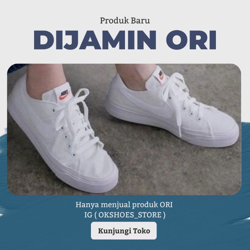 SEPATU SNEAKER WANITA Nike Legacy Canvas ORIGINAL CASUAL TRAINING TERBARU