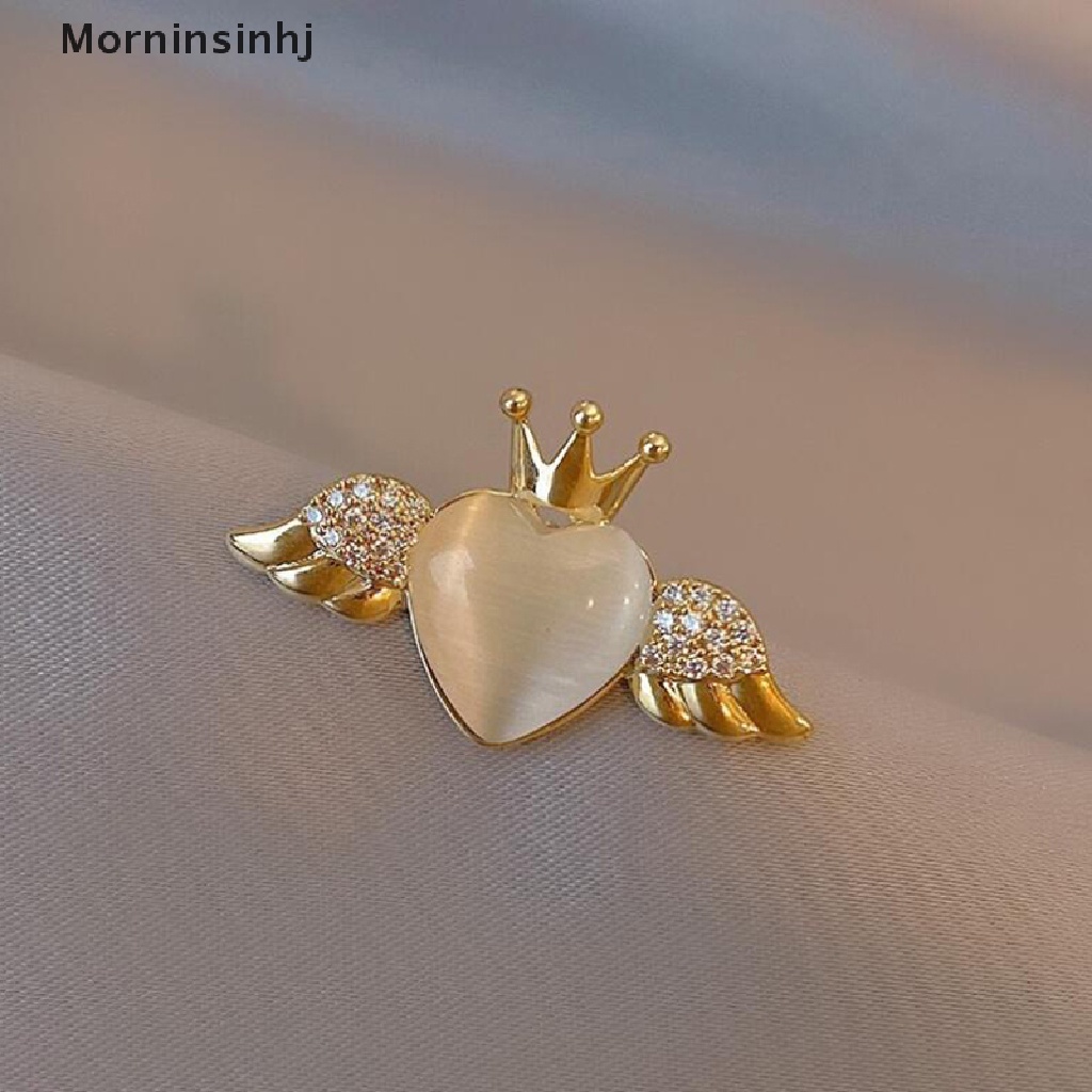 Mornin Lucu Lebah Kecil Matahari Bros Untuk Wanita Mutiara Jantung Broche Pin Hadiah Rhinestones Bros Teman Pesta Anti Luntur Gesper Bros Perhiasan Hadiah id