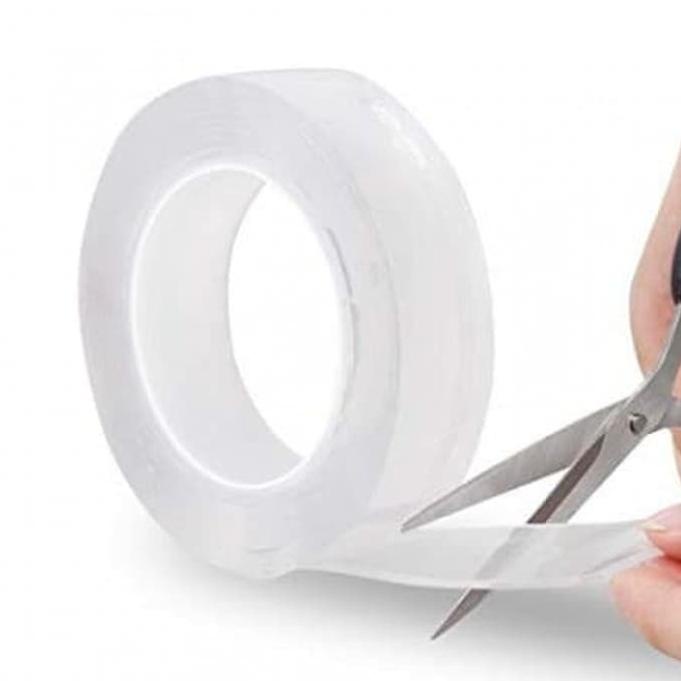 

L24 【GOGOMART】Double Tape Isolasi Dinding Lakban Lem 3cm - 1 Meter - DT001 PROMO MURAH ヤ