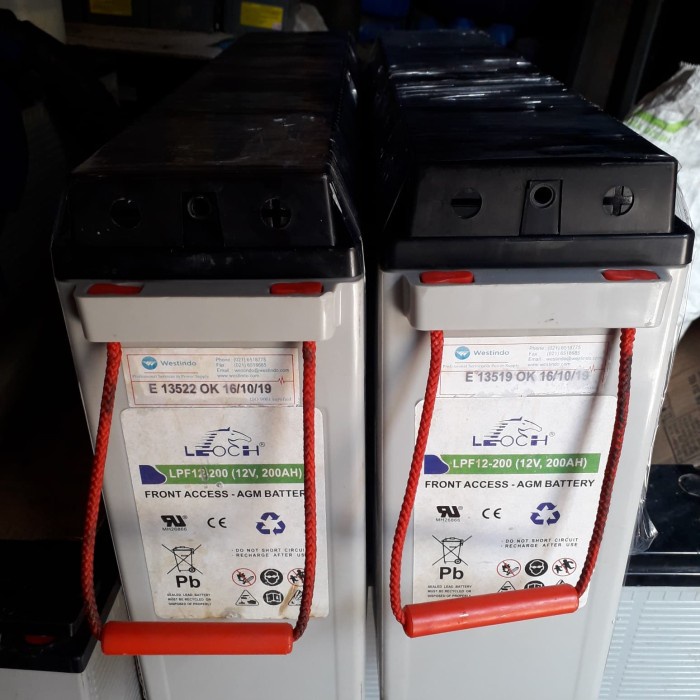 battery aki baterai leock 200 ah