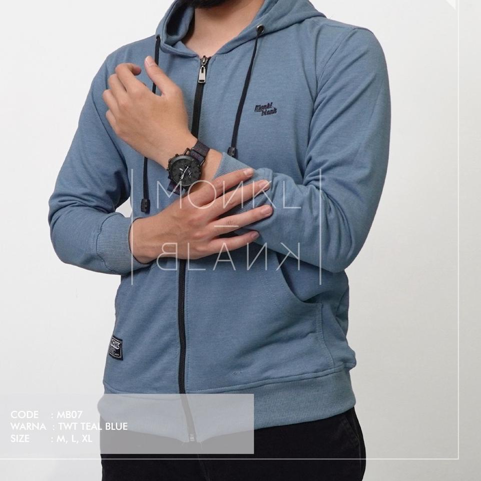 Sale SWEATER HOODIE BERESLETING MEREK MONKL BLANK BAHAN BABY TERRY HANGAT, LEMBUT TIDAK BERBULU MB-0