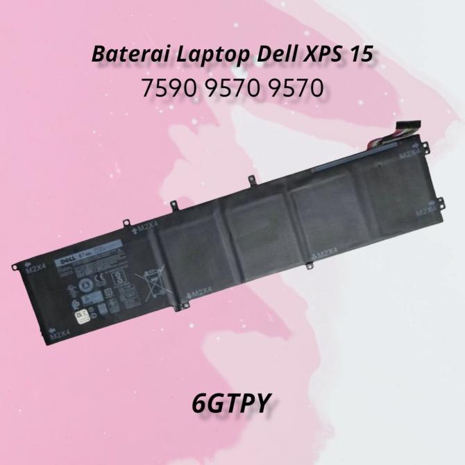 Jual Baterai Laptop Dell Xps 15 7590 9570 9570 6gtpy Original 0202