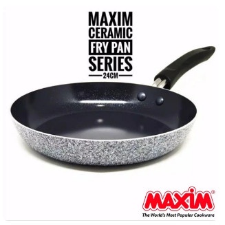 FM - Maxim Neostone Frypan Marble Ceramic 24 cm Serbaguna | Wajan Penggorengan Anti Lengket