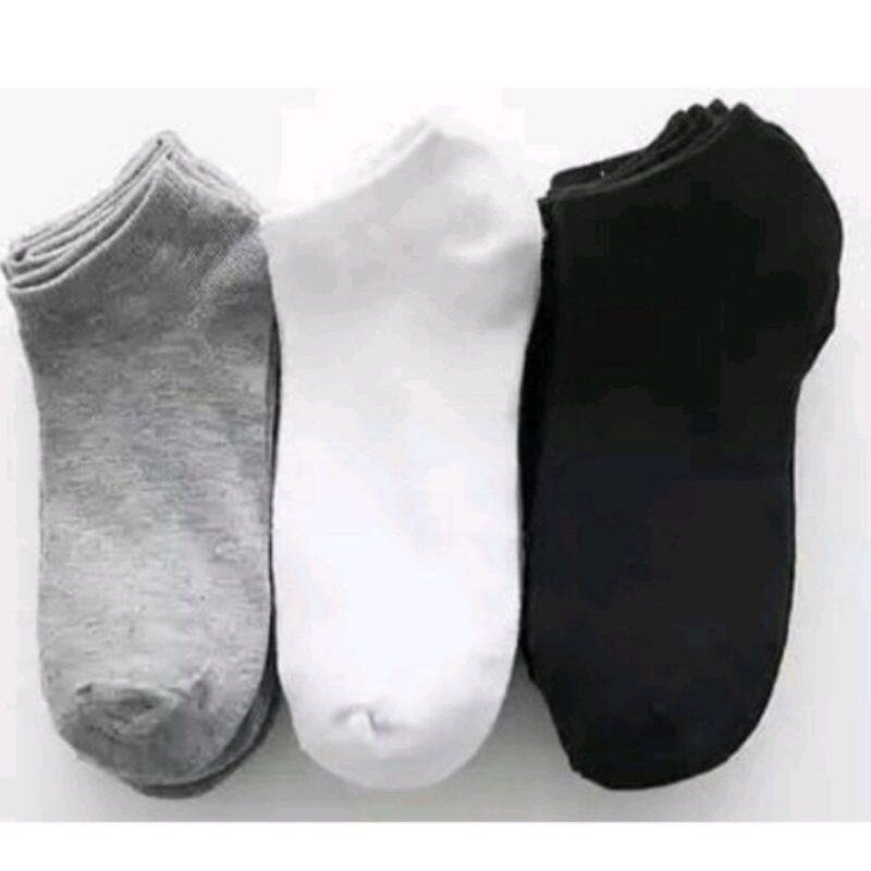 ( 3 pasang ) kaos kaki pendek matakaki polos kaos kaki Angkle pria dan wanita remaja dewasa