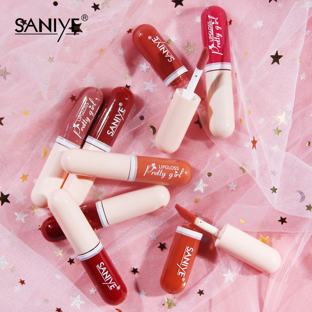 [100% ORIGINAL] SANIYE Matte Lipstik Tahan Lama Waterproof Mini Kapsul Murah Lip Matte 12 Warna L1135