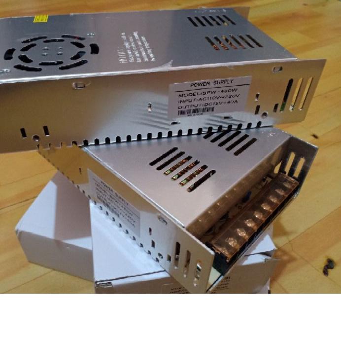 ☁ Power Supply Cctv 12V 40A Power Suply Switching 40 Ampere 12 Volt PSU ❊