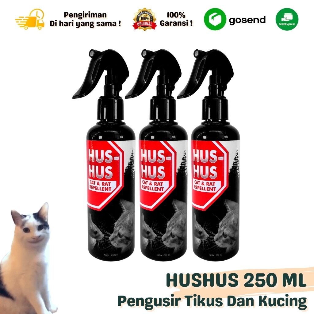 RAT CAT HUS HUS Repellent Pengusir Tikus dan Kucing 250 ML