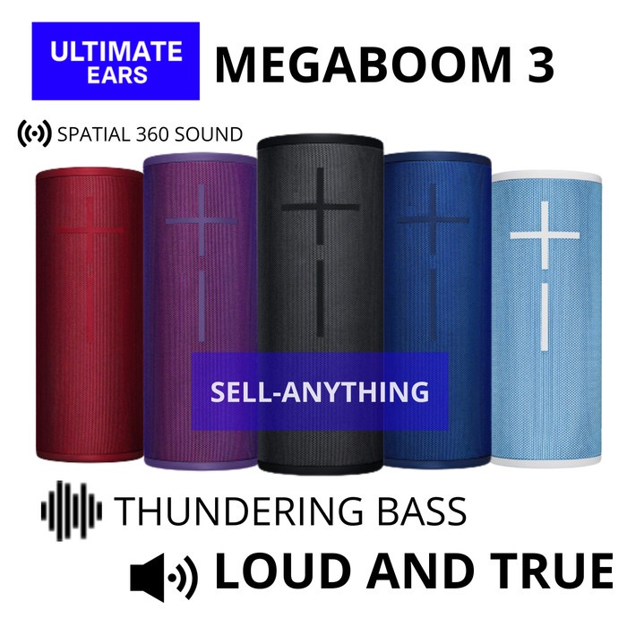 ULTIMATE EARS UE MEGABOOM 3 BLUETOOTH PORTABLE SPEAKER ORIGINAL