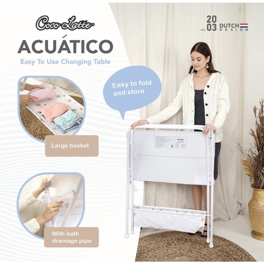 Cocolatte Acuatico Baby Tafel | Tempat Ganti Popok dan Bak Mandi Bayi