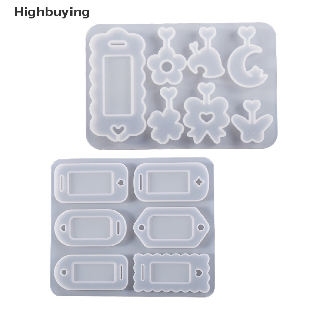 Hbid Cetakan Silikon Epoxy Casg Mold Resin Mold Untuk DIY Shaker Mold Liontin Perhiasan Gantungan Kunci Dekorasi DIY Craft Making Alat Aksesoris Perhiasan Glory